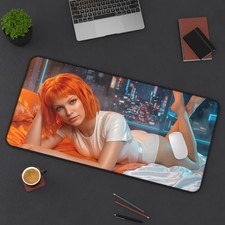 Leeloo Mouse Pad, The Fifth Element XXL Desk Mat, Sci-Fi Decor picture