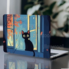 2x Glamorous Black Cat and Autumn Landscape Vinyl Notebook Sticker  picture