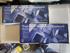 VINTAGE Manhattan True-Touch Keyboard Windows 95/98 Retro PC NIB Multimedia picture