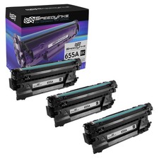Compatible Toner Cartridge Replacements for HP 655A CF450A (Black, 3-Pack) picture