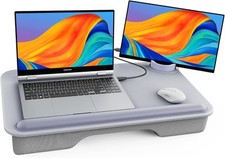 SAIJI Laptop Lap Desk for Bed—Fits Up to 17