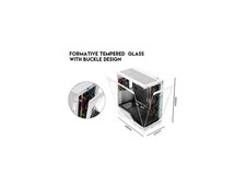 IDX2-Ultra-ARGB White USB3.0/Type C Tempered Glass ATX Gaming Computer DIYPC picture
