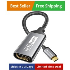 USB-C to HDMI 2.1 Adapter | 8K@60Hz,4K@144Hz,2K@165Hz High-Speed USB Type C 3... picture