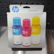HP 31 Color Ink Bottles 3-Pack for HP Smart Tank 500 600 5100 6000 7000 9C228AN picture