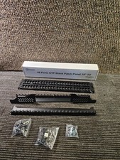 (QTY 2) Everest Media Solutions 48 Ports UTP Keystone Patch Panel 19” 2U Black picture