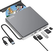 Unidad de DVD externa Superdrive USB C para lector de DVD USB 3.0 de Portatil picture