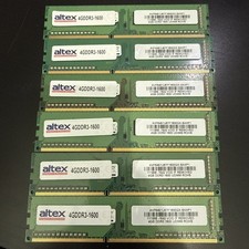 Altex Crucial (6x)4GB DDR3-1600 UDIMM AVF6451U64F1600GX Used Memory RAM picture
