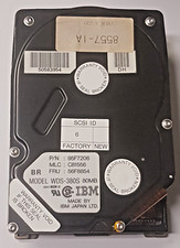 80MB IBM WDS-380S P/N 95F7206 3600RPM SCSI 50pin 32KB HDD 3.5