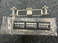 Leviton 150-49255-Q89 Flat Quickport 12-Port Patch Block w/Mounting Bracket picture