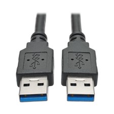 TRIPP LITE CABLES AND CONNECTI U320-006-BK 6ft USB 3.0 SuperSpeed A/A Cable M/M picture
