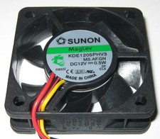 Sunon 50 mm Ultra Quiet Cooling Fan - 12 V - 10 CFM - 22 dB - KDE1205PHV3 - Tach picture