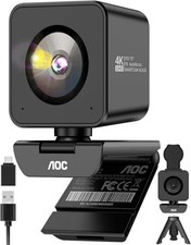 AOC 4K Webcam 12MP with Tripod 1080P/60fps SONY IMX363 Sensor PDAF High-Speed picture