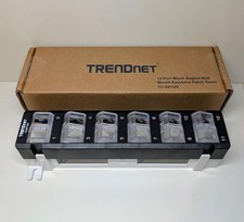 New TRENDnet 12-Port Blank Angled Wall Mount Keystone Patch Panel TC-KP12V picture