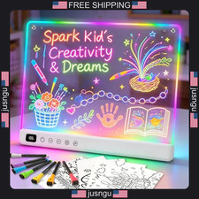 LED Drawing Board with RGB Colors and Dynamic Modes, 16-Inch Rechargeable Light picture