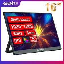 Anmite 16-Inch Portable Touch Monitor 1200P HDR 16:10 Low Blue Light For XBox D picture