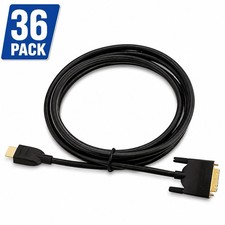 (36-Pack) Amazon Basics 6ft HDMI to DVI Adapter Cable 1080P HL-007347 Black picture