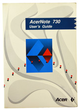 Acer AcerNote 730 User's Guide 1993 Vintage Laptop Computer Manual picture