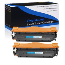 2 PK Cyan Toner for HP 304A CC531A LaserJet CP2025 CP2025n CM2320nf CP2025x MFP picture