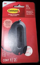 Command Cord Wrap, Black, 1 Unit, 2 Medium Strips picture