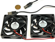 2 Pieces USB Connector Fan 5v 70mm x 15mm 2pin 7015 extruder fan cpu blower G28 picture