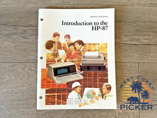 1982 Original Hewlett Packard Introduction to the HP-87 User Owner Manual picture