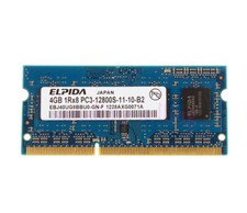 Elpida 4GB 1Rx8 PC3 12800S Memory RAM SODIMM DDR3 1600Mhz Laptop Intel 204pin #A picture