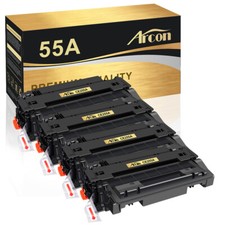4 Pack CE255A 55A Toner Cartridge fit for HP LaserJet Pro P3011 P3015X MFP M525C picture