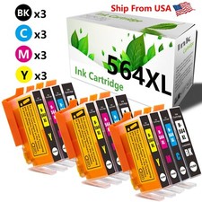 12Pack 564 564 XL Ink Cartridge Used For Officejet 4620 Photosmart C6380 Printer picture