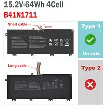 B41N1711 Laptop Battery For Asus FX503VM FX63VD GL503 GL503VD GL503VM 15.2V-64Wh picture