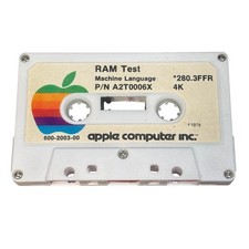 Vintage 1978 Apple Computer Diagnostic RAM Test 4K Cassette A2T0006X Apple II picture