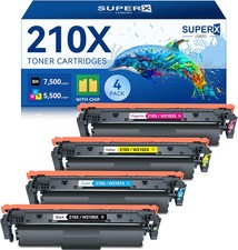 LEMERO SUPERX 210X/210A Toner 4-Pack w/ Chip for HP LaserJet Pro 4201 4301 picture
