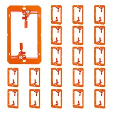 20 Pack Low Voltage Mounting Bracket, 1 Gang Drywall Box Orange picture