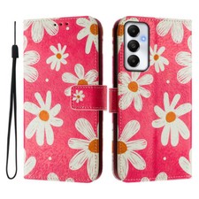 Luxury Flower Cat Marble Wallet Cover Case For A05S A15 A16 A23 A33 A35 A55 A54 picture