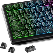 Shine Through Keycaps w/IMD Tech, Custom Topographic Keycaps 60 75 100 Percent picture