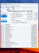 SK hynix PC801 1TB M.2 2280 NVMe PCIe Gen 4.0 SSD 99% Health picture