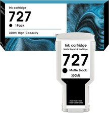727 Matte Black Ink Cartridge 300mL for HP DesignJet T920 T930 T1500 T2500 picture