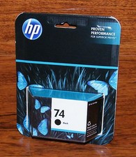 Genuine HP 74 (CB335WN) Black Ink Cartridge *Sealed in Box* EXPIRED  picture