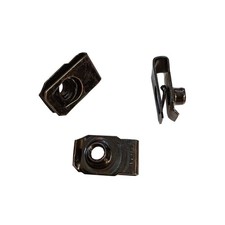 30 PCS M6 UStyle ClipOn Nut UType Fasteners Black Hardware Replacement picture
