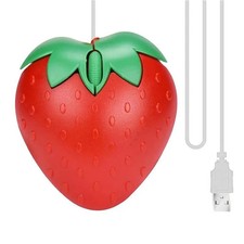 3D Mini Cute Cartoon Strawberry USB Optical Mouse for Laptop PC Gamer picture