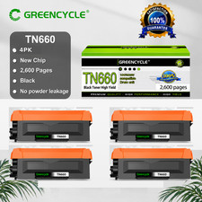 4PK TN660 TN-660 Toner Cartridge fit for Brother MFC-L2700DW L2720DW HL-L2360DW picture