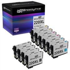 10PK Ink Cartridge Set for Epson 220XL T220XL 220 XL Black Cyan Magenta Yellow picture