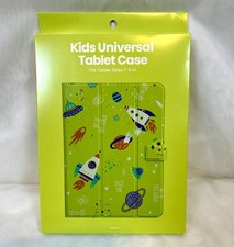 Kids Green and Space Themed Universal  Tablet Case Fits  7-11 inches picture