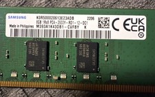 Samsung 8GB 1Rx8 PC4-2933Y-RD1-12-DC1 ECC REG Server Memory M393A1K43DB1-CVFBY picture
