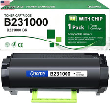 B231000 Black Toner Cartridge (With Chip) Replacement for Lexmark B231000 B241H picture