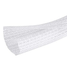 Moxita 10ft 1/2in Split Cable Sleeve Wire Loom Tubing Cord Management White picture