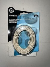 NEW GE TL26117 6P4C Telephone Line Cord - 15 FT,  IVORY for 1 or 2 lines/DSL/FAX picture
