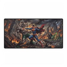 DC Comics Superman Vs Doomsday Epic Battle Mouse Pad Desk Mats picture