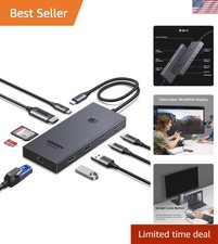 Versatile USB C Hub: 9 Ports with 4K HDMI, Gigabit Ethernet for Mac & Steam Deck picture