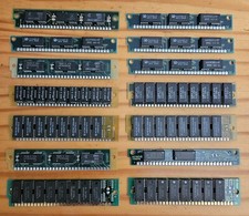 RARE 30 PIN SIMM CHIP OKI M511000 8820 9022J51 Lot Of 14 MEMORY MODULES BX1 picture