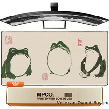 Mpco. Original Large Gaming Desk Mat 36 X 17 Duraglyde Ukiyo-E Frog Full Desk picture